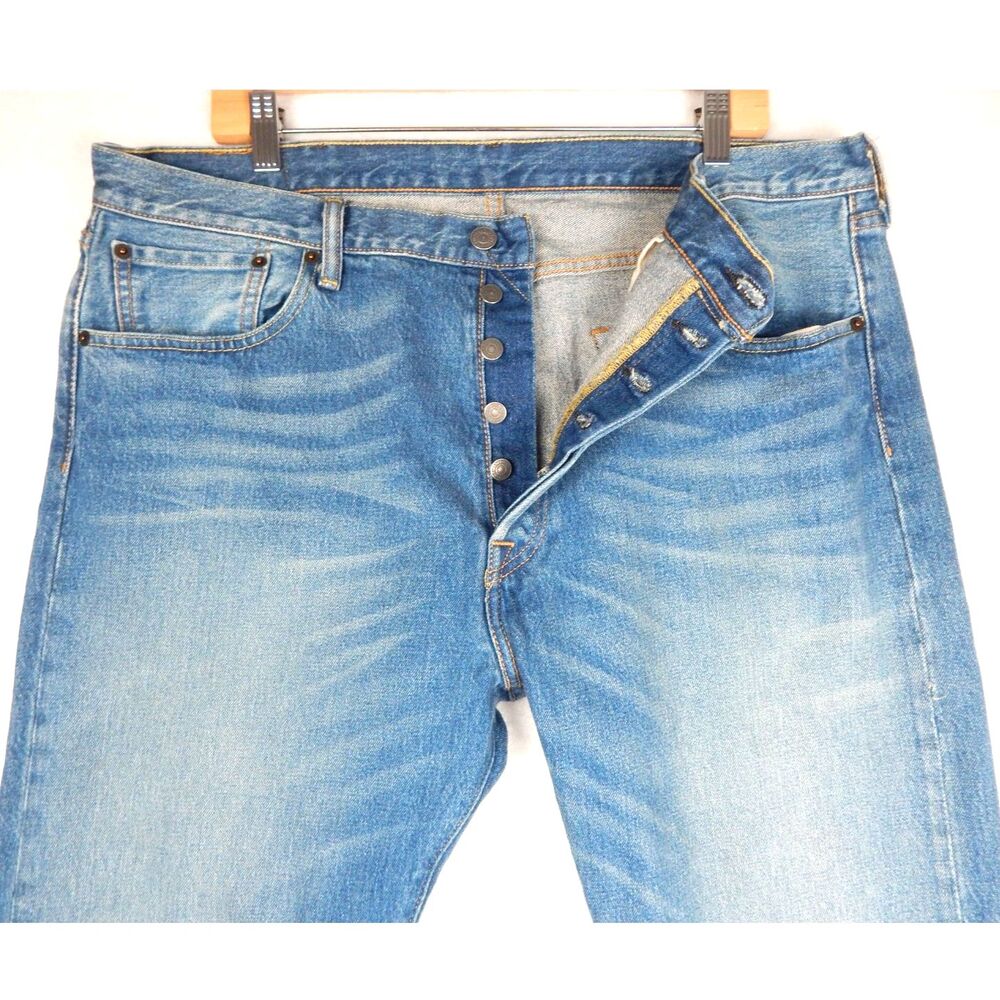Levi's 501 Original Straight Leg Button Fly Jeans Men's Normcore Grunge
